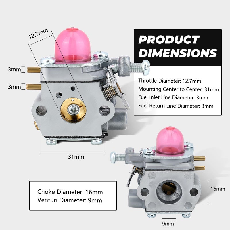 Dalom 753-06190 Carburetor for Troy Bilt TB22 TB21EC TB22EC TB32EC TB42EC TB80EC TB2040XP Trimmer WeedEater Murray M2500 M2510 Brushcutter - Image 4
